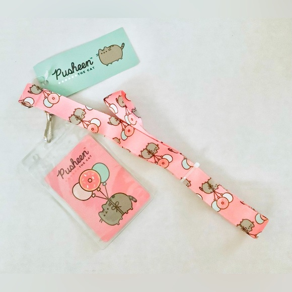 Culture Fly Pusheen The Cat ID Badge Card Holder Strap Lanyard - Picture 3 of 3
